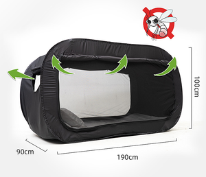 Letto Tende Interni Pop Up Portatile Telaio Tende Traspirante Grigio Cottage Spazio <span class=keywords><strong>di</strong></span> Privacy Queen Size Sacco A Pelo Tende - Product Image 5