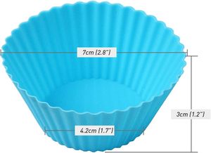 Wholesale <b>Silicone</b> <b>Baking</b> Cups Non-Stick Cupcake <b>Baking</b> Muffins for Kitchen Cake <b>Baking</b> Molds - Product Image 2