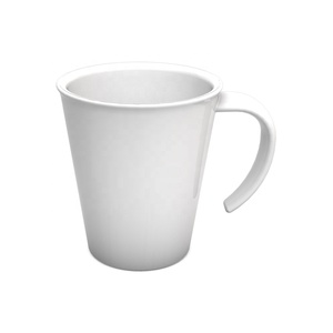 แก้วกาแฟ ORNAMIN พร้อมหูจับ ทนทาน ใช้สำหรับแคมป์ปิ้ง ล้างในเครื่องล้างจานได้ ใช้ซ้ำได้ เหมาะสำหรับร้านอาหาร งานอีเว้นท์ และกิจกรรมกลางแจ้ง - Product Image 1