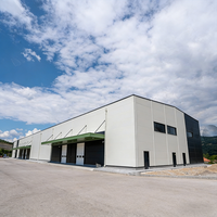 Entrepôt en acier préfabriqué à montage facile, conception extensible, bâtiment de stockage extérieur, OEM ODM CE