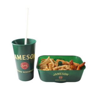 Tazón de Plástico Cuadrado Desechable y Ecológico para Refrigerios, Vasos para Llevar con Logotipo Personalizado, Capacidad de 55 Onzas, Color Personalizado - Product Image 3