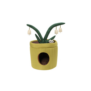 Cama para Gatos en Maceta Fowan, Refugio Cálido para Gatos en Invierno, Juguete para Gatos con Forma de Flor, Nido Integrado para Mascotas, Suave, Cómodo, Lavable, para Todas las Estaciones - Product Image 2
