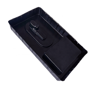 Factory Price Customize Black Plastic Tray For Electronic Components