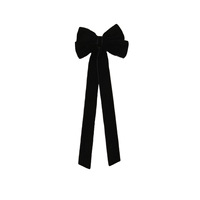 Nouveau velours ruban cheveux arcs doux cheveux arc longue queue bowknot arc clip pour filles cheveux accessoires