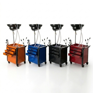 Unité de pompage pneumatique portable pour <span class=keywords><strong>vidange</strong></span> d'<span class=keywords><strong>huile</strong></span> usagée, chariot de collecte d'<span class=keywords><strong>huile</strong></span> pneumatique avec 63 outils - Product Image 1