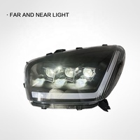 Nouvel ensemble de phares LED JOP4x4 pour RAV4 01-02 avec feux de jour LED (DRL) à défilement et clignotants, lentille 12V 6000K 50W, ampoule H4
