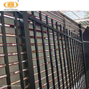 Recinzioni esterne esterne esterne in alluminio con <span class=keywords><strong>recinzione</strong></span> tubolare in alluminio di design moderno 8 piedi di altezza con cancelli - Product Image 3