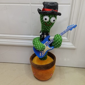 Personalizzabile in varie lingue questo divertente canto e danza <span class=keywords><strong>Cactus</strong></span> imparare a parlare di peluche elettronico - Product Image 6