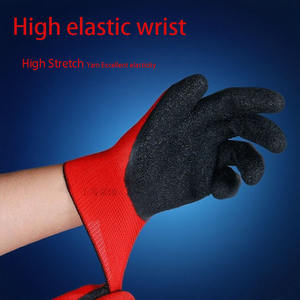 قفاز أمان للبيع بالجملة أعمال البناء الصناعي في الحديقة معدات واقية من المطاط قفازات عمل اللاتكس - Product Image 4