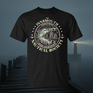 Camiseta The Innsmouth Nautical Society, camiseta gráfica negra para hombre, tema de terror Lovecraft - Product Image 3