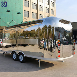 Camion de restauration en acier inoxydable, remorque alimentaire, camion à pizza, Imbiswagen, boutique alimentaire, camion de restauration à double essieu avec cuisine complète - Product Image 4