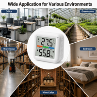 Moniteur numérique de température et d'humidité breveté, enregistrement des valeurs maximales et minimales, jauge électronique murale ou de bureau pour cave à vin