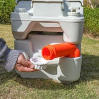 Équipement de camping Overland Gear, accessoires de survol, logo personnalisable, toilettes portables imperméables en PP de 20 L, toutes saisons