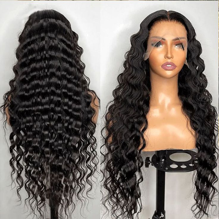 lose deep wave human hair wig