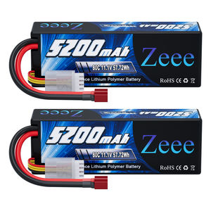 แบตเตอรี่ลิโพ Zeee คุณภาพสูง 11.1V 3S 80C 5200mAh แบบ Hardcase พร้อมหัวต่อ EC3 สำหรับรถบังคับวิทยุ เรือ รถบรรทุก โมเดลรถแข่ง - Product Image 1