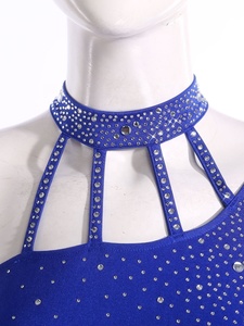Vestidos de competición de baile latino para mujer, traje de baile con top corto y pantalones cortos para actuaciones, competiciones y fiestas - Product Image 3