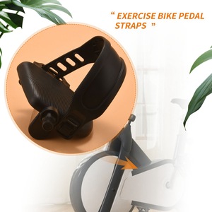 Pedales para <span class=keywords><strong>Bicicleta</strong></span> de Ejercicio en Interiores, BMX, MTB, Correa de PVC, Rodamiento de Bolas de 9/16'', Antideslizantes, Duraderos, de Plástico de Seguridad, Color Negro - Product Image 4