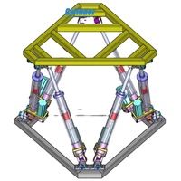 Plateforme de simulation de course automobile 3-dof 4-dof 6-dof avec actionneur linéaire électrique à haute rigidité et précision