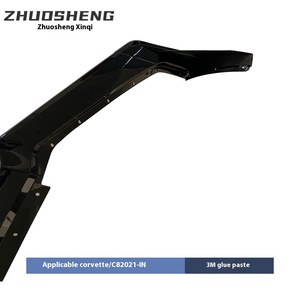 <span class=keywords><strong>Corvette</strong></span> modificata C8 CS pala anteriore <span class=keywords><strong>nera</strong></span> brillante in carbonio modello di bordo del labbro anteriore Kit accessori esterni per <span class=keywords><strong>Corvette</strong></span> C8 - Product Image 4