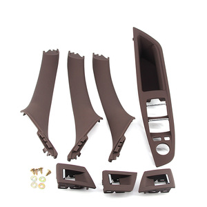 Cubierta embellecedora del panel de la manija de la puerta interior para BMW Serie 5 F10 F11 F18 2010-2016, kit de marco de plástico para el salpicadero - Product Image 4