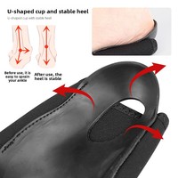Orthèse de cheville respirante en tissu OK avec soutien de la voûte plantaire et protection de la voûte plantaire basse pour usage multisports adulte