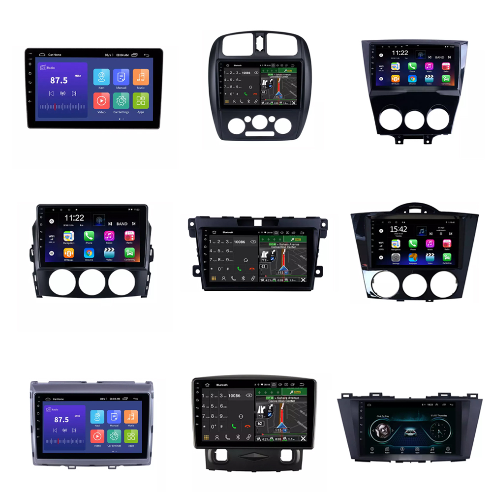 android car player Fascia frame navigation & gps interior radio frame dashboard factory fit for Mazda
