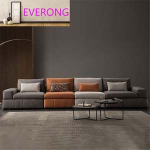 Juego de Sofás de Cuero de Alta Calidad, Estilo Nórdico 2023, de <span class=keywords><strong>Tres</strong></span> Plazas, para Sala de Estar, Muebles para el Hogar, Sofá de Lujo de 3 Plazas - Product Image 1