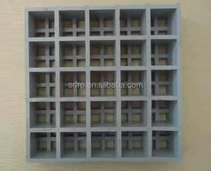 Grille en FRP résistante à la corrosion, longue durée <span class=keywords><strong>de</strong></span> <span class=keywords><strong>vie</strong></span>, panneau en fibre <span class=keywords><strong>de</strong></span> verre FRP, différentes tailles - Product Image 5