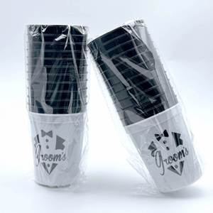 Reusable <b>Plastic</b> Cups for Groom Party, Wedding Favors, Bachelor Party, Personalized Cups, Eco-Friendly <b>Drinkware</b> - Product Image 4