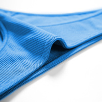PS455 Culotte string sexy en coton pur à taille basse avec filetage, confortable et respirante pour filles