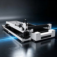 Machine de découpe laser fibre CNC pour plaques et tubes métalliques 3000x1500mm avec système de refroidissement par eau et groupe de pompes, compatible IPG Raycus