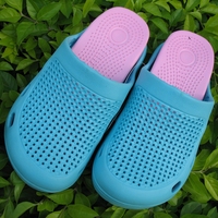 Sandale à talon personnalisée deux couleurs EVA chaussures de jardin sabots autoclavables femmes sabots sabots pour dames
