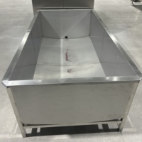 Bac de décongélation commercial en acier inoxydable 304 pour fruits de mer, idéal pour les cantines et les abattoirs - Vente chaude