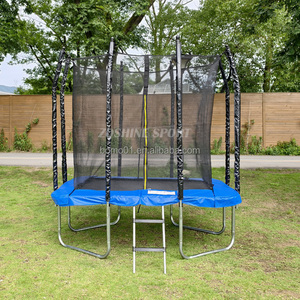 Zoshine <span class=keywords><strong>Trampoline</strong></span> rectangulaire en maille PVC de haute qualité Happy Play pour garçons et filles Utilisation en plein air Mousse d'acier en plastique sûre et bon marché - Product Image 4