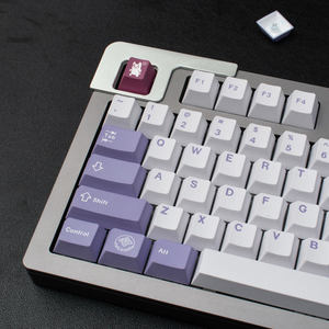 Tecsee Paars & Wit Kersen Profiel Keycaps Abs Custom Duits/Japanse Mechanische <span class=keywords><strong>Keyboard</strong></span> Caps Set - Product Image 3
