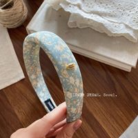 C&J YANYE 2.5CM Bandeaux pour cheveux et accessoires capillaires pour femmes et jeunes filles, en tissu de marque de luxe à motif floral rétro