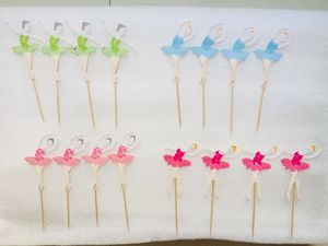 Wedding Shower Party decorazioni <span class=keywords><strong>per</strong></span> <span class=keywords><strong>feste</strong></span> <span class=keywords><strong>di</strong></span> <span class=keywords><strong>compleanno</strong></span> da sposa Cake Picks Dancing Girl Ballerina Cupcake Toppers - Product Image 2