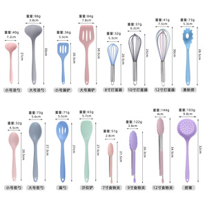 <b>Silicone</b> Kitchenware Set 20 Pieces Spatula Ladle Spoon Cooking <b>Tools</b> Dishwasher Safe - Product Image 2