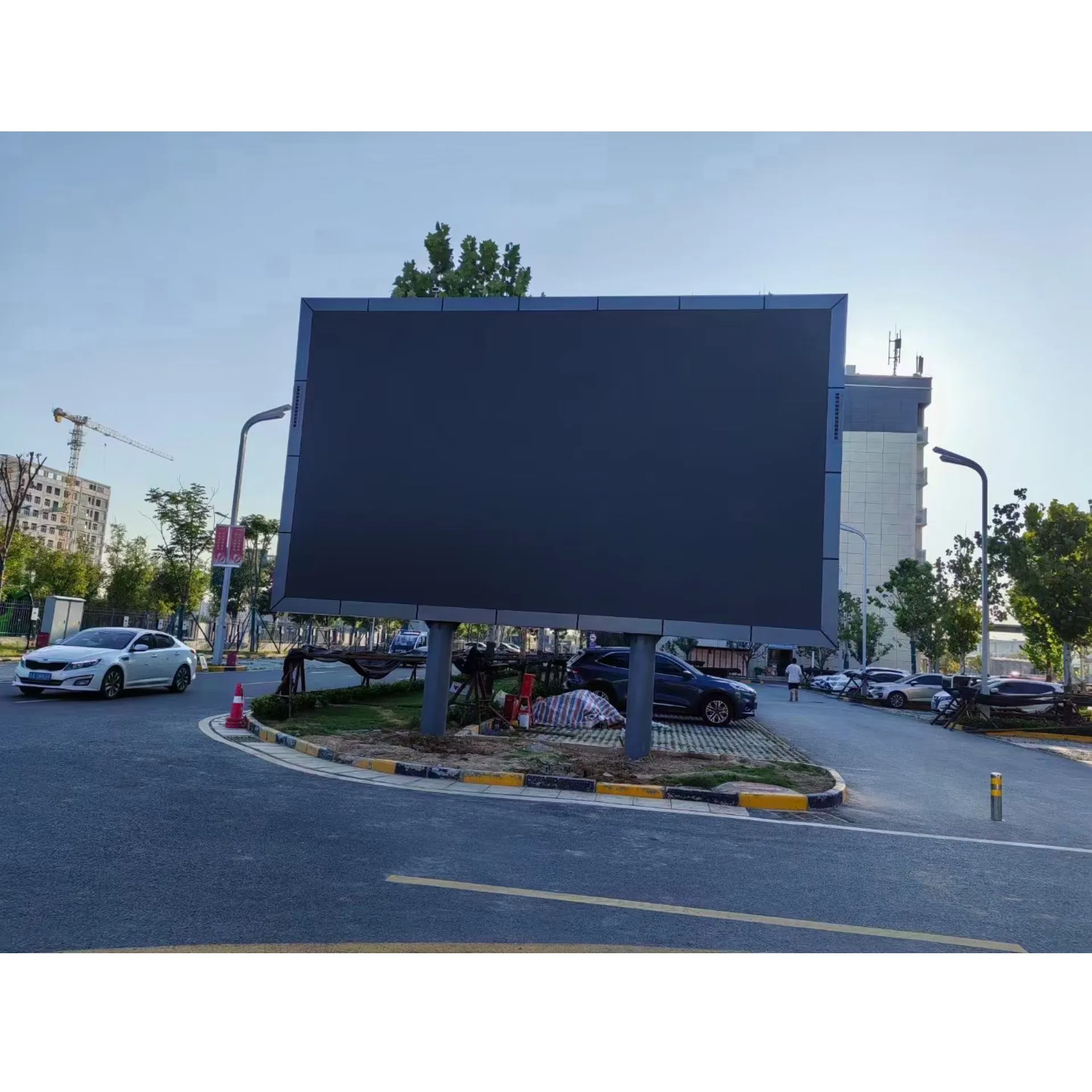 Su geçirmez IP65 çift taraflı Led Panel açık elektronik reklam billboard Led matris ekranlar video TV ekran