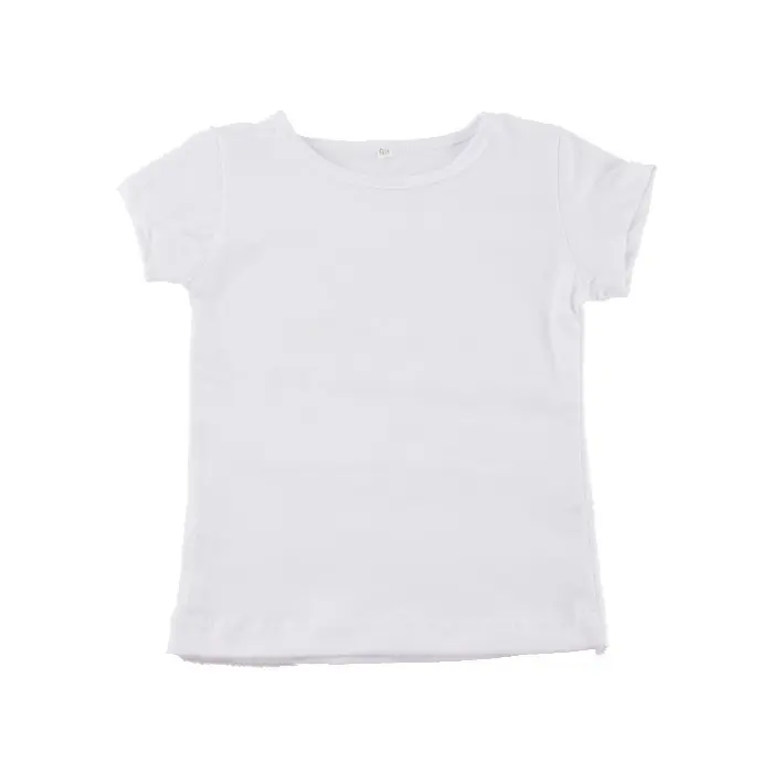 Summer Kids Clothes O-Neck Collar 95 cotton 5 spandex blank baby t-shirts wholesale