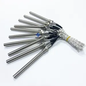 12V 220V Stainless steel industrial screw cartridge heater electric fitting tubular heater with NPT BSP thread for liquid