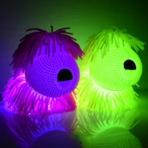 Juguete de Peluche de Pelo Largo Suave y Peludo con Forma de Perro de TPR para Niños y Niñas, Juguete Antiestrés de Animales de Extrusión - Product Image 6