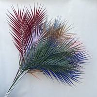 Feuilles de palmier Areca artificielles de haute qualité, faites à la main, à 3 branches, série Forêt, pour la décoration intérieure