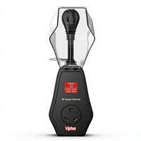 Nouvelle protection contre les surtensions pour camping-car 30A noire, écran en aluminium ABS, étanche IP65, ignifuge, prise électrique, CE ROHS FCC