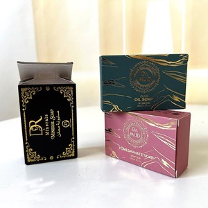 Individuell Bedrucktes Strukturiertes Kartonpapier Maßgeschneiderte Größe Karton-Seifenschachteln Geschenkbox - Product Image 4
