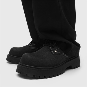 Chaussures Derby de travail à lacets pour hommes 2026 – Design original, embout renforcé, respirantes, style britannique, semelle épaisse, rehaussantes, décontractées, tige en maille - Product Image 4