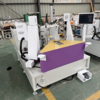 Máquina automática CNC de 12 ejes para engarzar esquinas de ventanas y estación de fijación de marcos