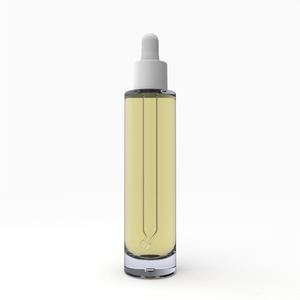 Pipette PIR blanche brillante de fabrication italienne 50ml bouteille d'emballage cosmétique en verre recyclé modèle Laura - Product Image 2