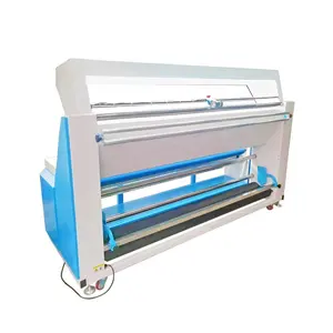 Máquina semi automática da inspeção de tecido da máquina de rolamento de pano com alinhamento infravermelho da borda
