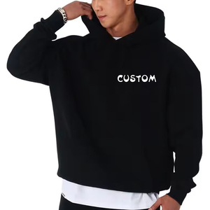 Pakaian latihan kustom pencetakan Puff Jogging baju olahraga bordir untuk pria Slim Fit 100% katun kargo keringat hoodie & Sweatshirt pria - Product Image 3